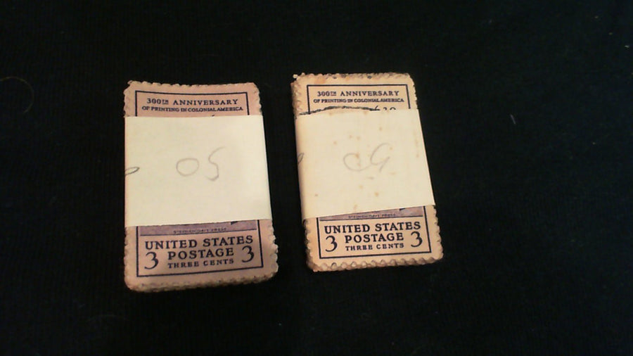 US 1939 - Used 3 cent Printing Press bulk lot