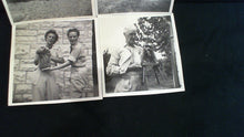 4 photographs of woman and groundhog - may be Virginia Moe