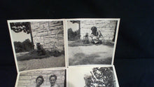 4 photographs of woman and groundhog - may be Virginia Moe