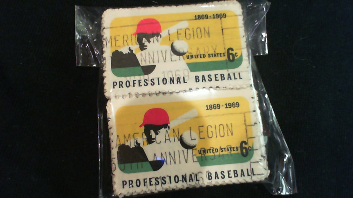 1969 US PRofessional Baseball stamp - bulk lot used