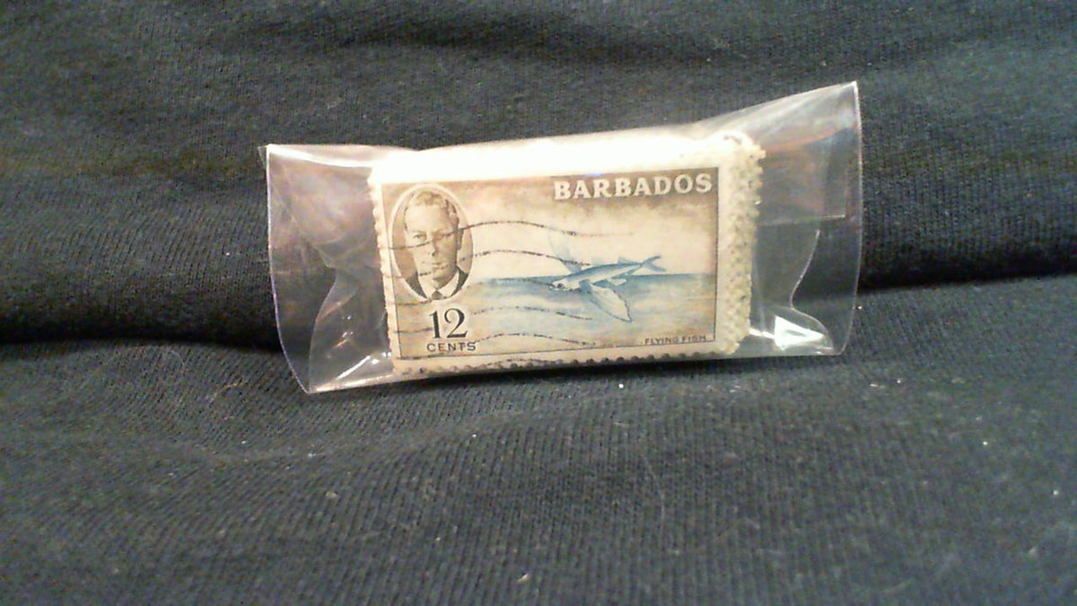1950 Barbados - bulk lot of 12 cent Flying Fish all used