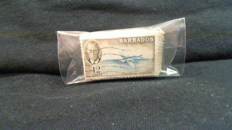 1950 Barbados - bulk lot of 12 cent Flying Fish all used