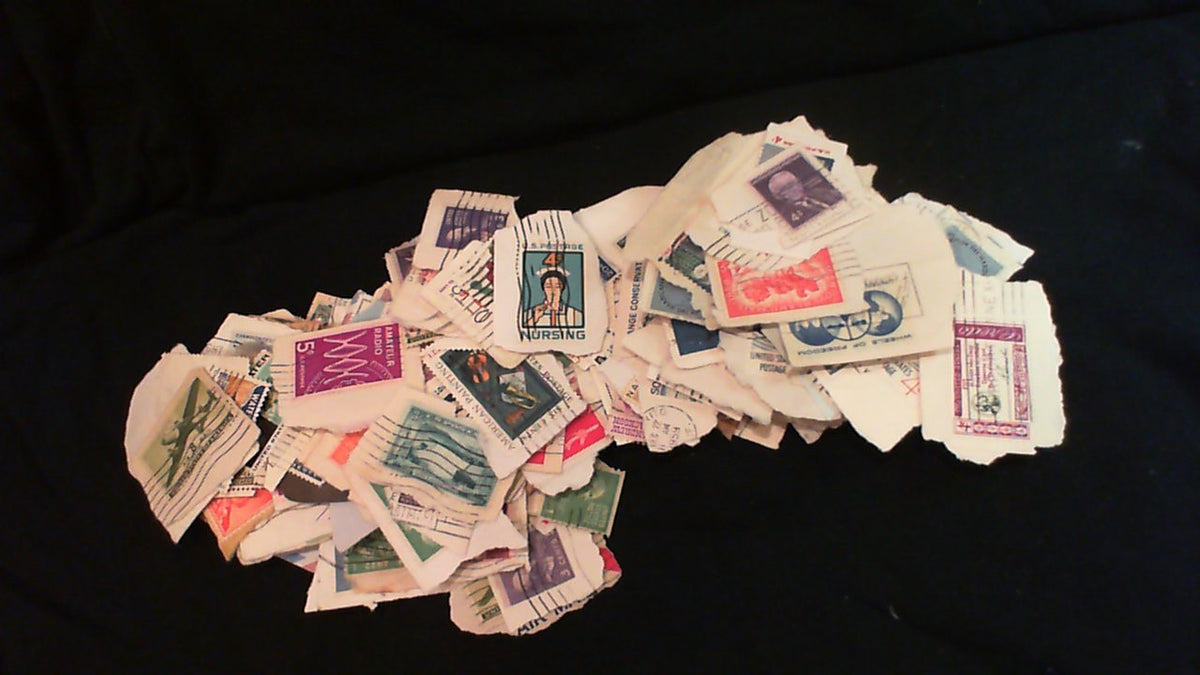 Lot of mixed "on piece" stamps; all used