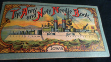 c. 1926 Army Navy Needle Book - Great Lithograph Front & Back