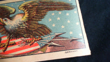 c. 1926 Army Navy Needle Book - Great Lithograph Front & Back