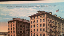 c. 1920 Postcard of the N&W Railroad General Offices in Roanoke, VA