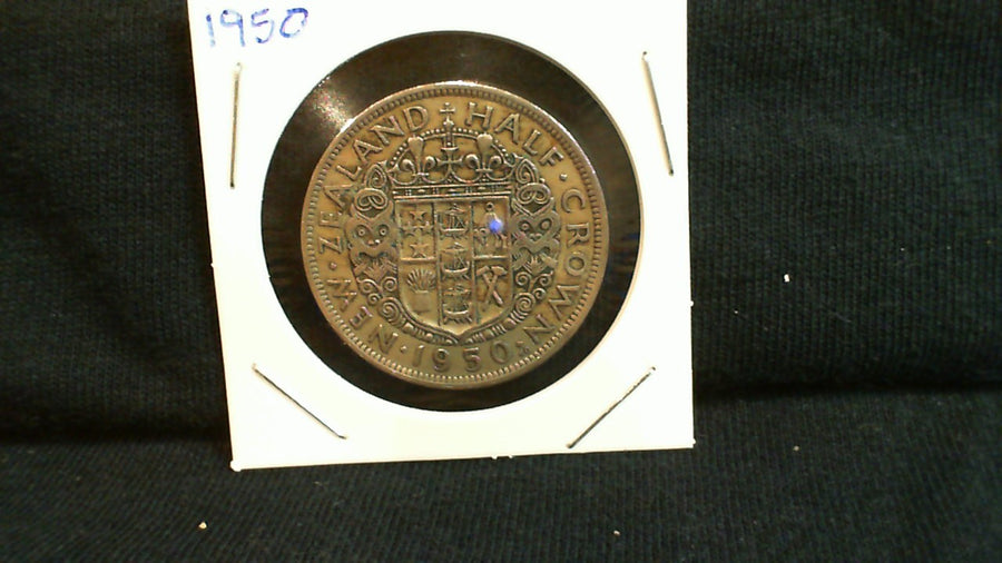 1950 New Zealand Half Crown